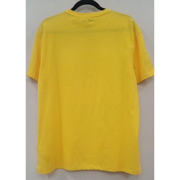 Polo Ralph Lauren NWT Men's T-Shirt Graphic Yellow Colourblock Stacked Sz.M - Picture 4 of 8